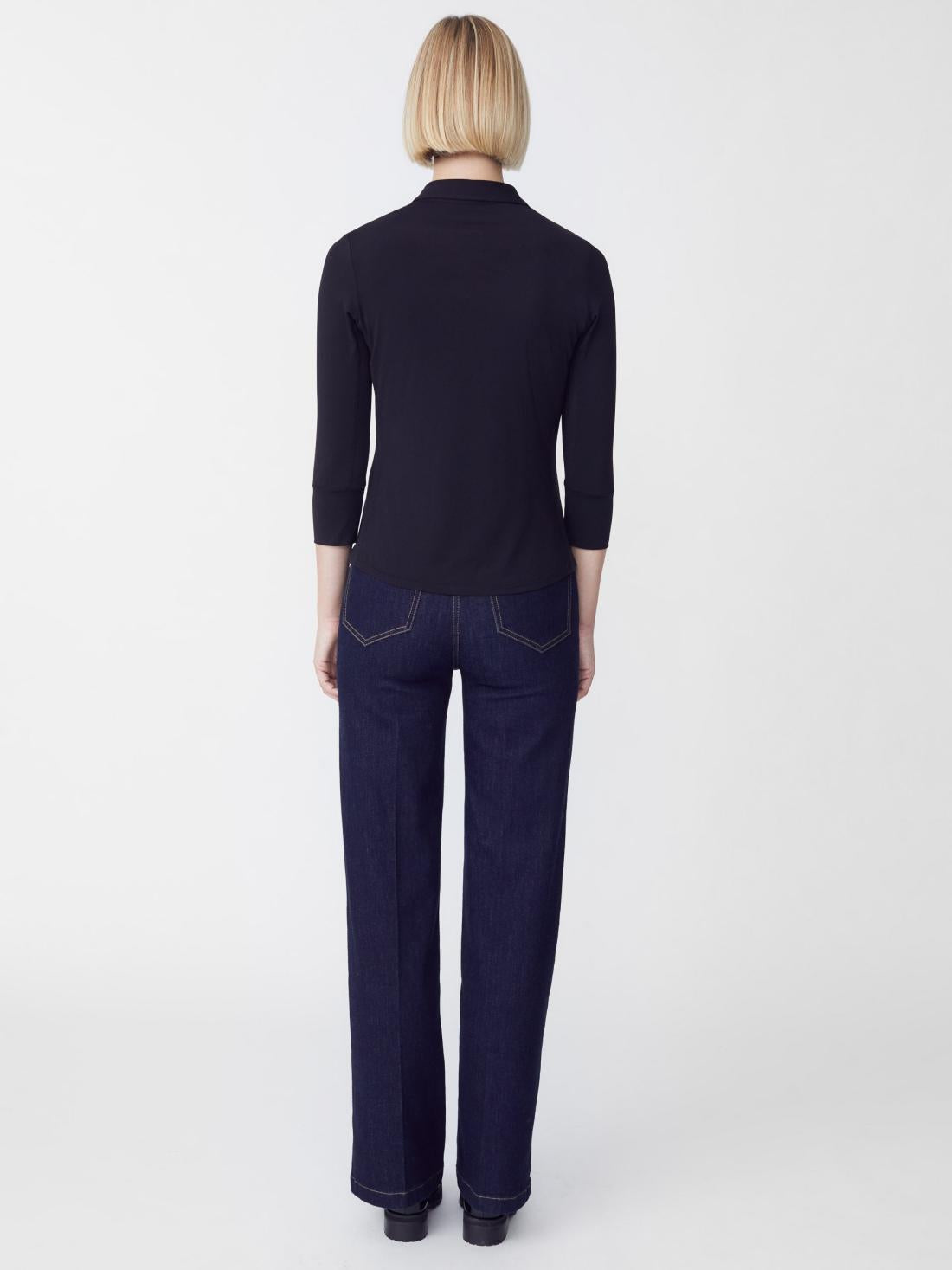 J.McLaughlin Brynn Lyford Jersey Shirt Black | Women Shirts &amp; Tops