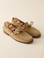 J.McLaughlin Camden Suede Mocassins Sand | Men Shoes