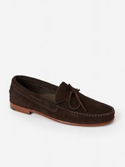 J.McLaughlin Camden Suede Moccasins Dark Brown | Men Shoes &amp; Accessories