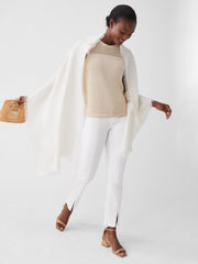 J.McLaughlin Carey Cashmere Scarf Ivory | Women Scarves