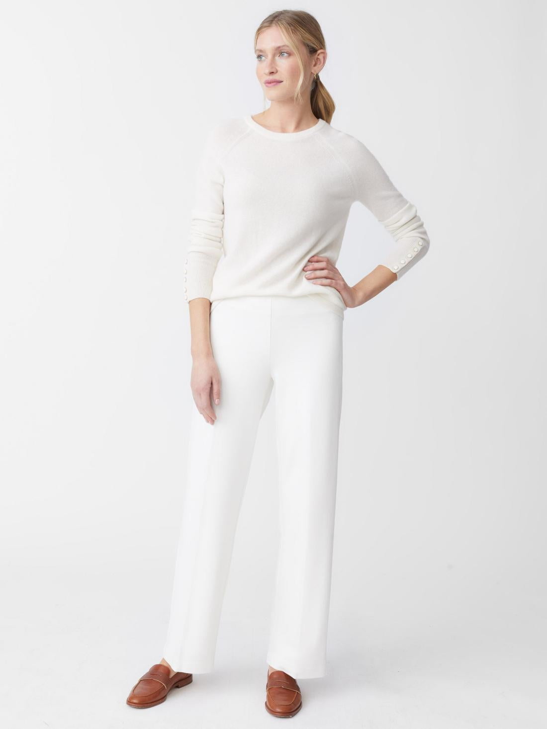 J.McLaughlin Carter Pants Ivory | Women Pants