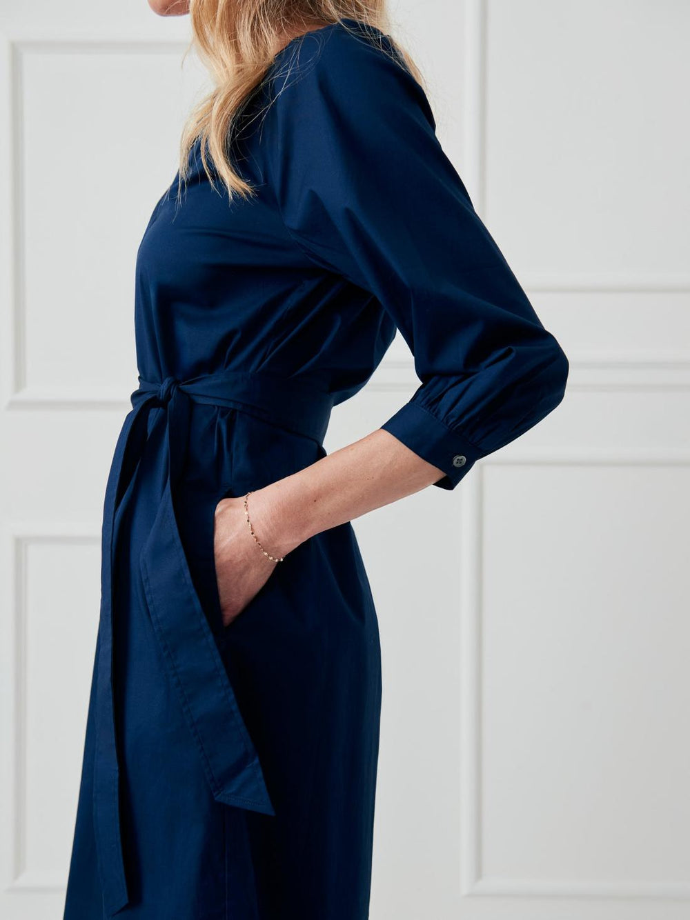 J.McLaughlin Charlotta Dress Navy | Women Dresses