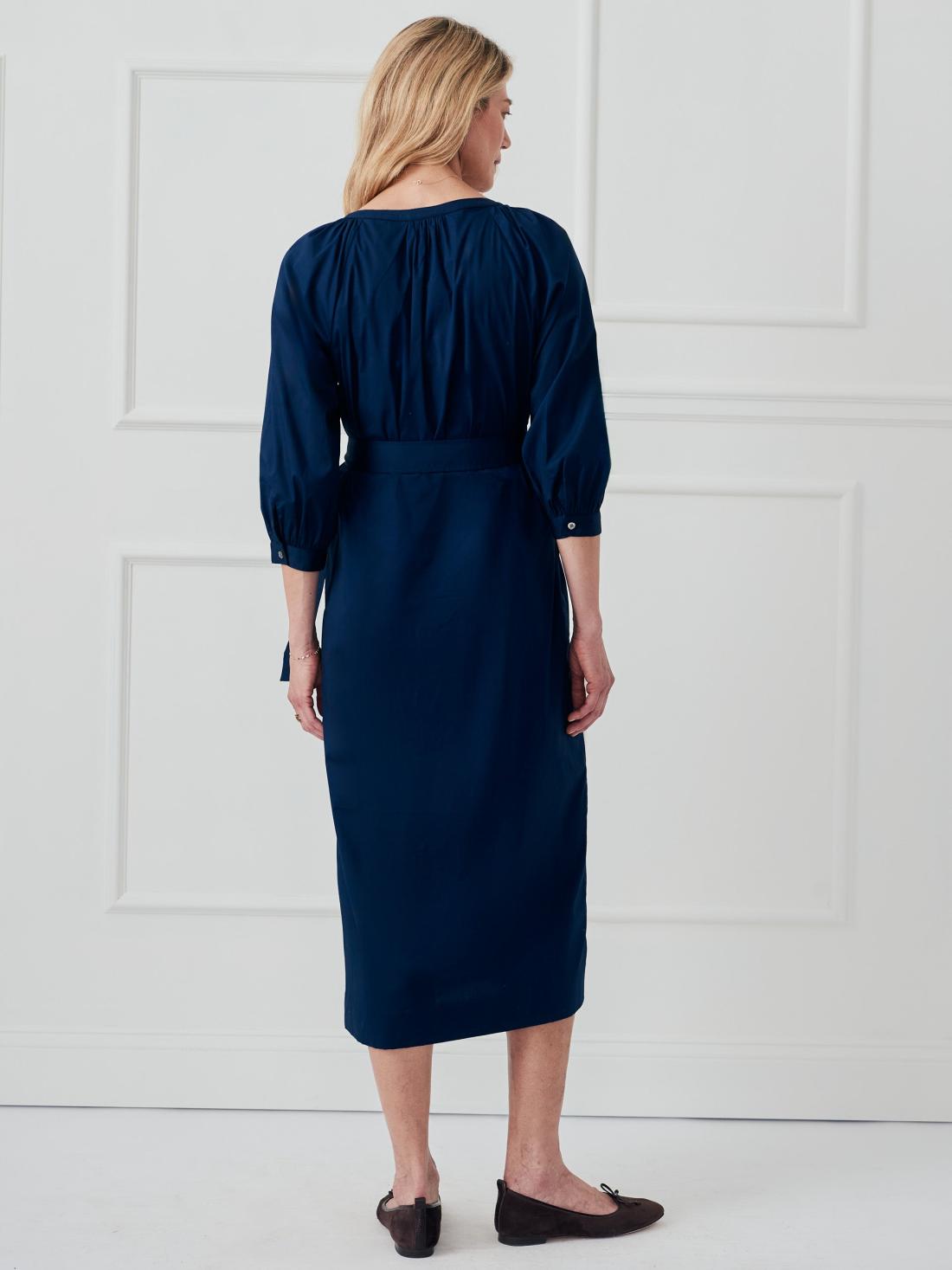 J.McLaughlin Charlotta Dress Navy | Women Dresses