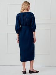 J.McLaughlin Charlotta Dress Navy | Women Dresses