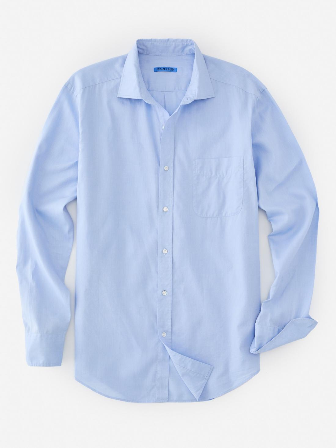 J.McLaughlin Club Classic Fit Shirt Blue | Men Shirts