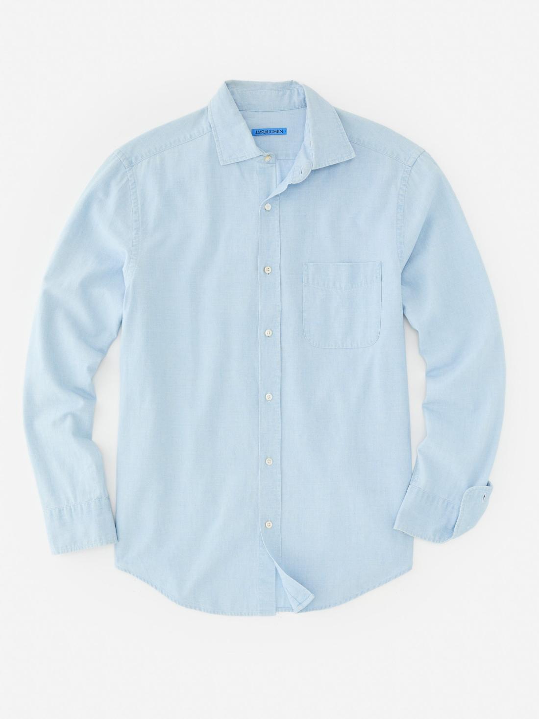 J.McLaughlin Club Classic Fit Shirt Chambray | Men Shirts