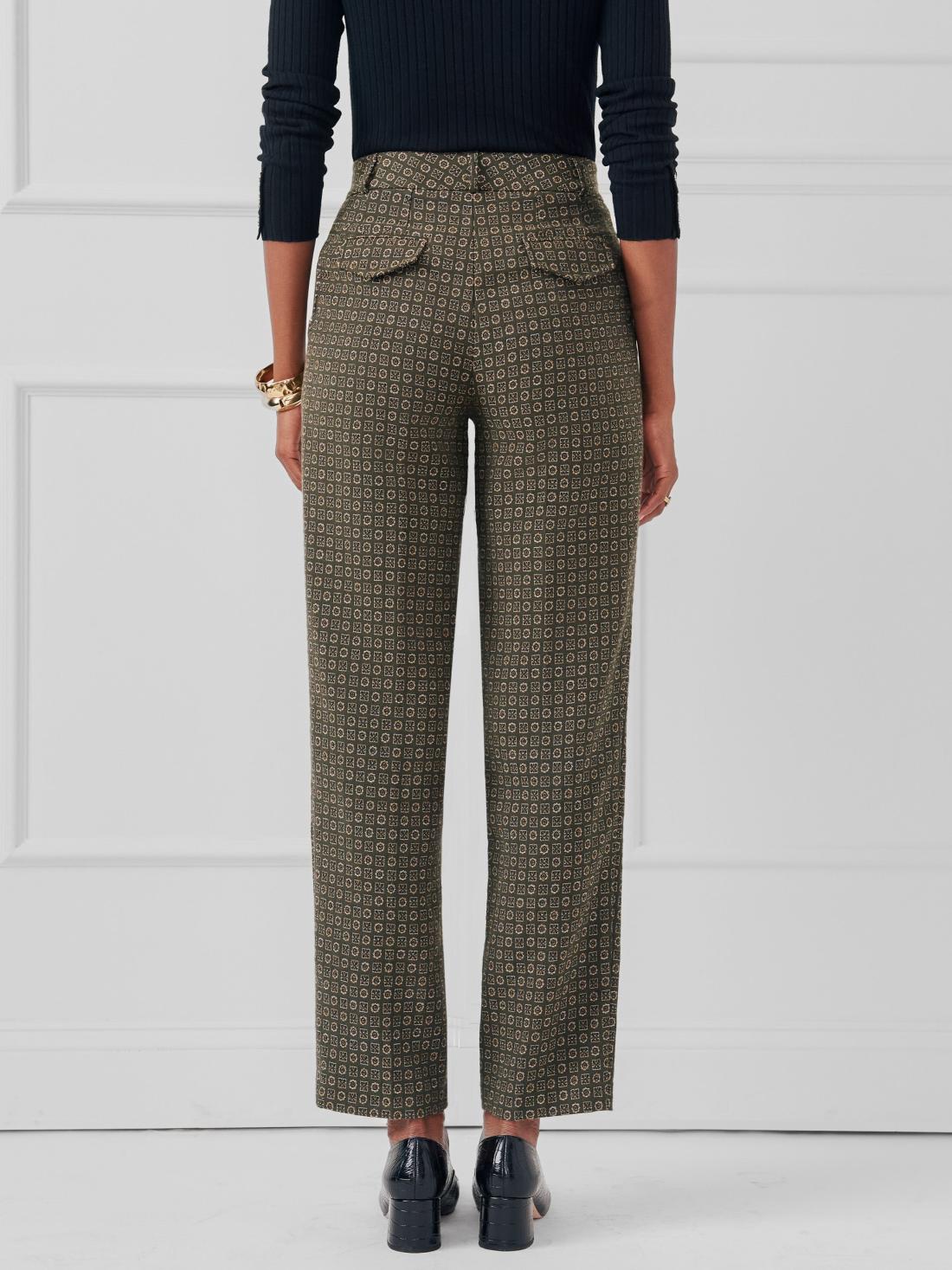 J.McLaughlin Colleen Pants In Foulard Green | Women Pants