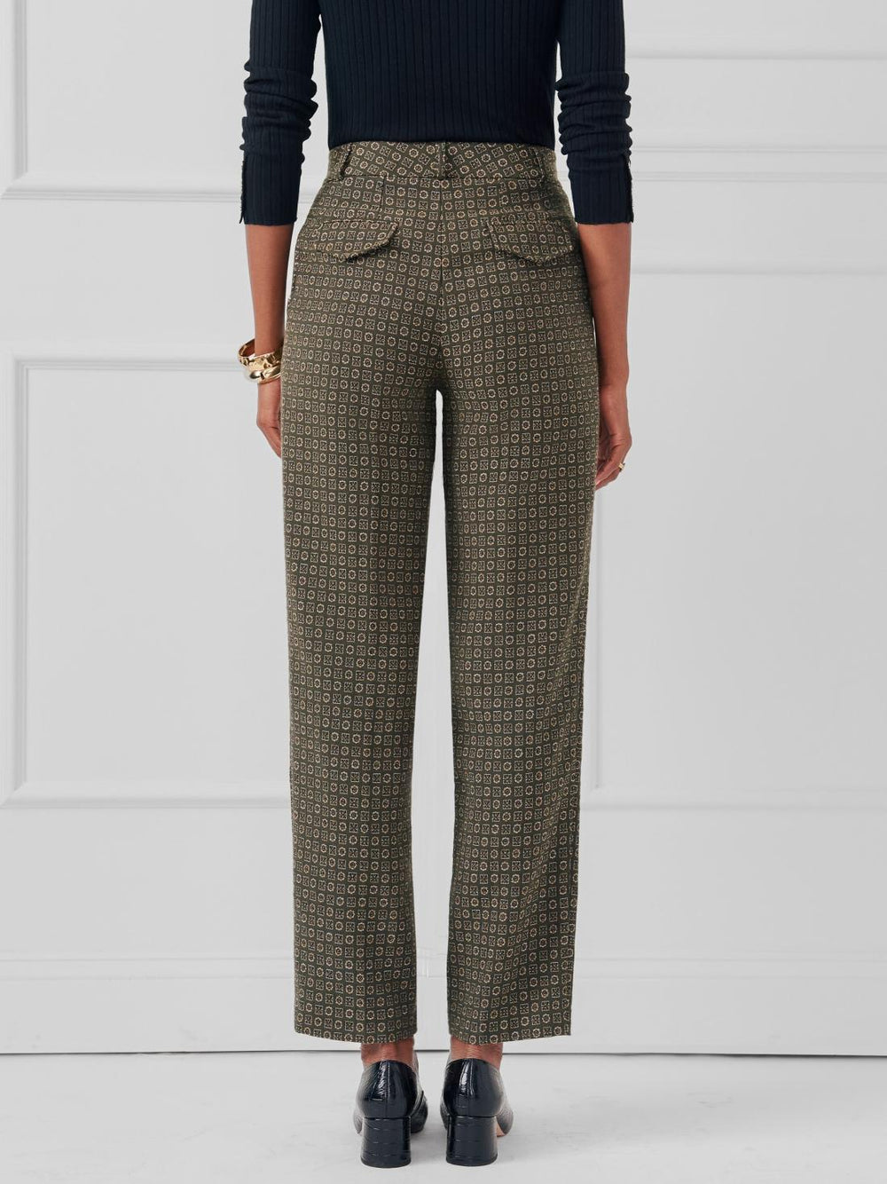 J.McLaughlin Colleen Pants In Foulard Green | Women Pants