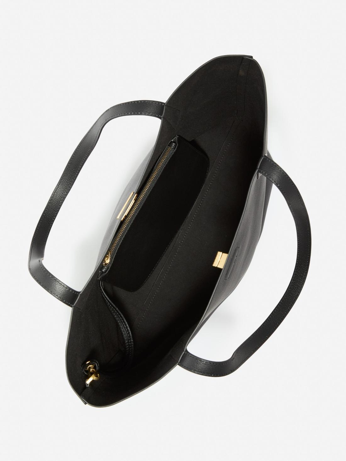 J.McLaughlin Dana Leather Tote Black | Women Totes