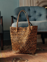 J.McLaughlin Dana Pony Hair Tote In Leopard Brown/multi | Women Shoes &amp; Accessories