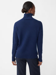 J.McLaughlin Dina Cashmere Turtleneck Classic Navy | Women Sweaters