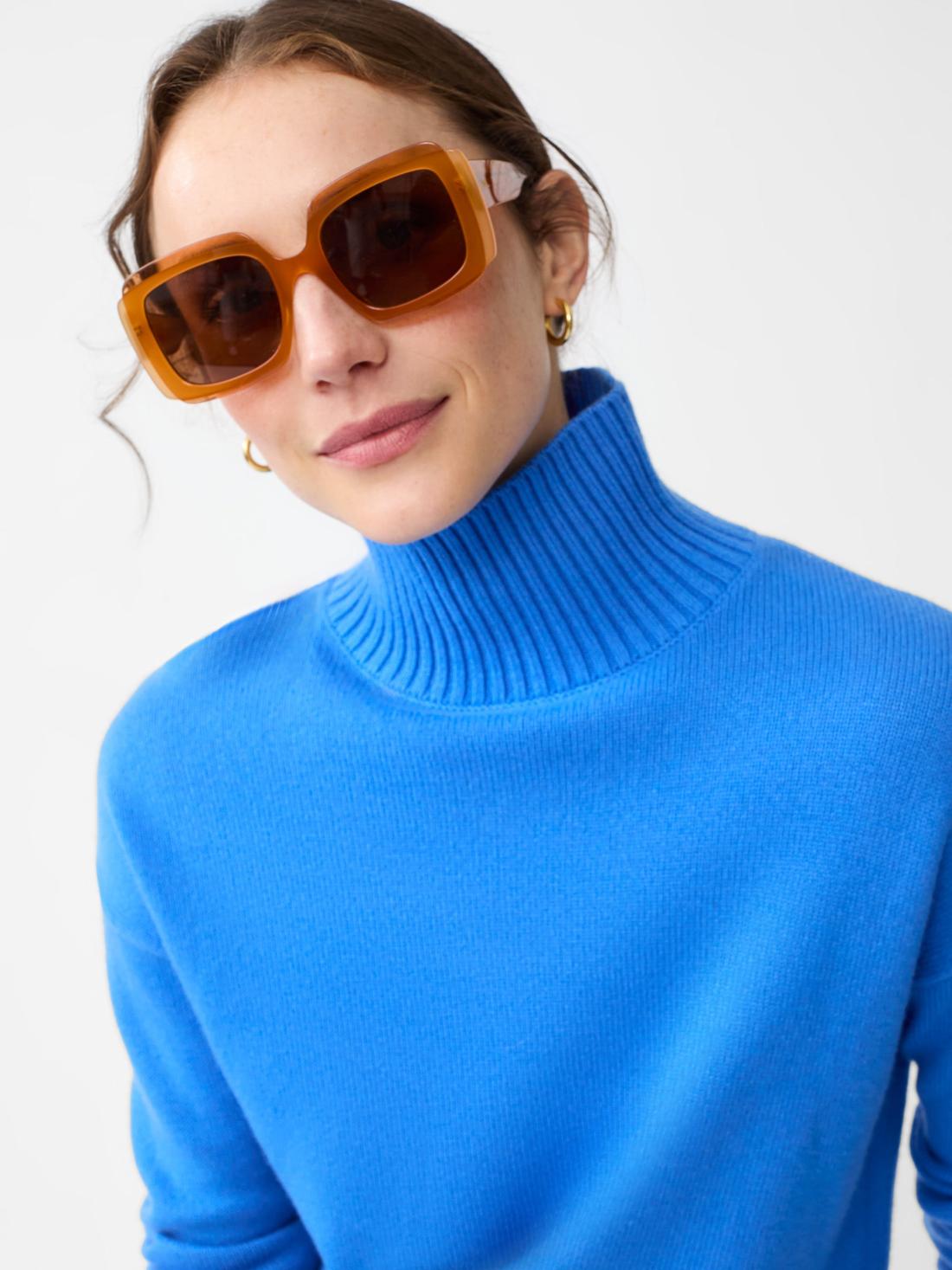 J.McLaughlin Dina Cashmere Turtleneck Jmc Blue | Women Sweaters