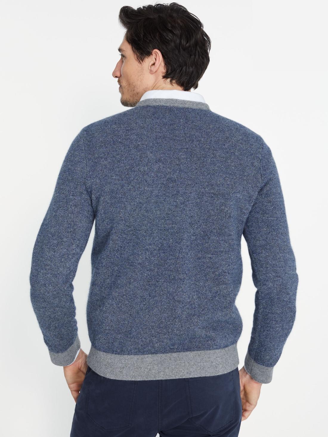 J.McLaughlin Dunkeld Sweater Navy/gray | Men Sweaters