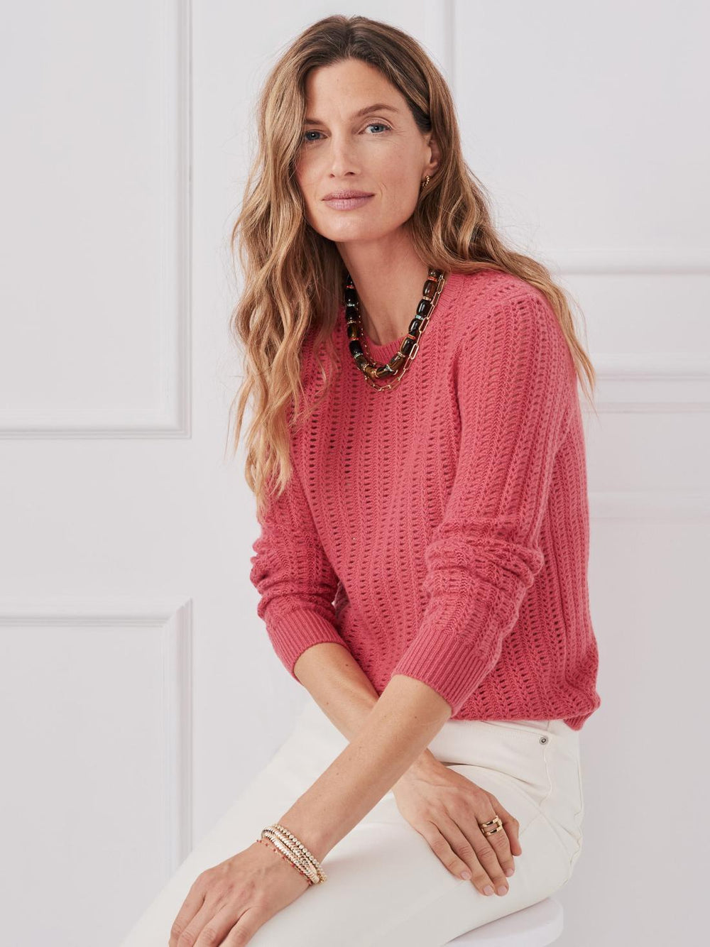 J.McLaughlin Etta Cashmere Sweater Maple | Women Sweaters