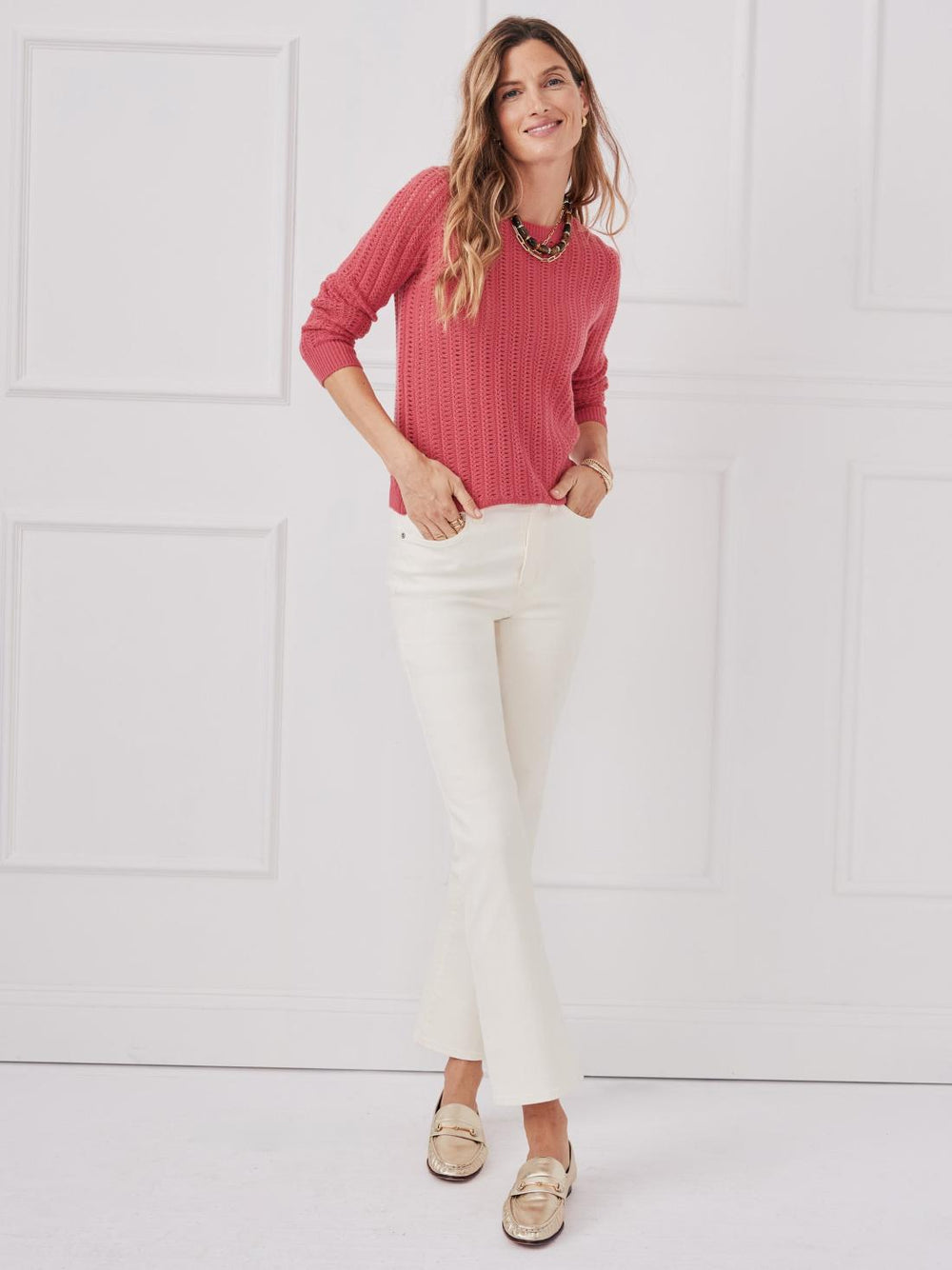 J.McLaughlin Etta Cashmere Sweater Maple | Women Sweaters