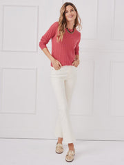 J.McLaughlin Etta Cashmere Sweater Maple | Women Sweaters