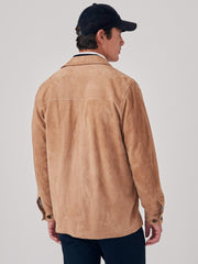 J.McLaughlin Fieldston Suede Jacket Fawn | Men Jackets &amp; Sport Coats