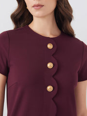 J.McLaughlin Florence Dress Merlot | Women Dresses