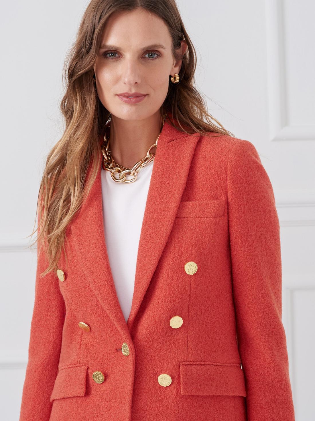 J.McLaughlin Genevieve Blazer Orange | Women Jackets