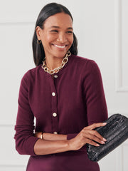 J.McLaughlin Gideon Cashmere Cardigan Heather Wine | Women Sweaters