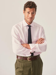 J.McLaughlin Gramercy Classic Fit Linen Shirt Light Pink | Men Shirts