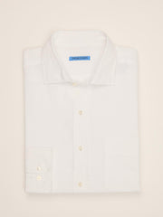 J.McLaughlin Gramercy Classic Fit Linen Shirt White | Men Shirts