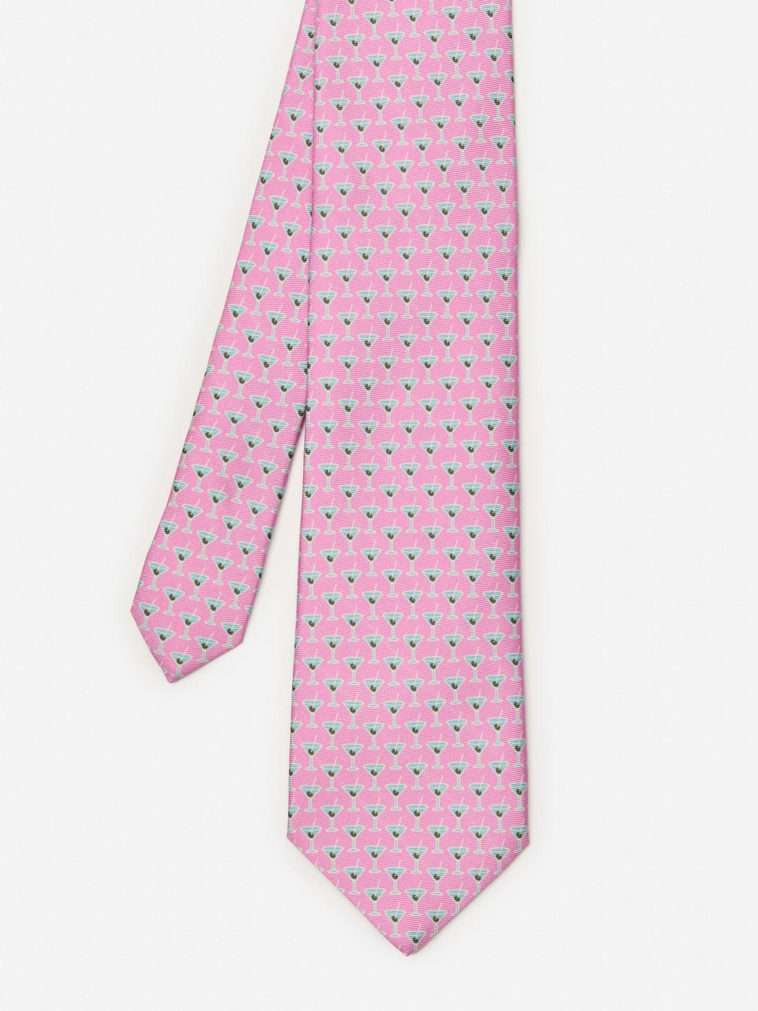 J.McLaughlin Italian Silk Tie In Martini Pink | Men Ties