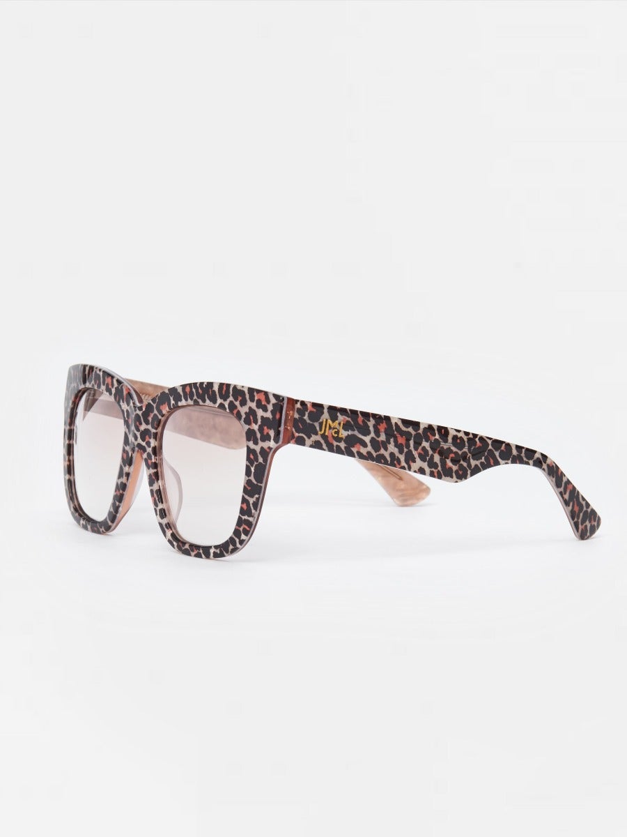 J.McLaughlin Jaden Readers In Leopard Dark Brown Leopard | Women Eyewear