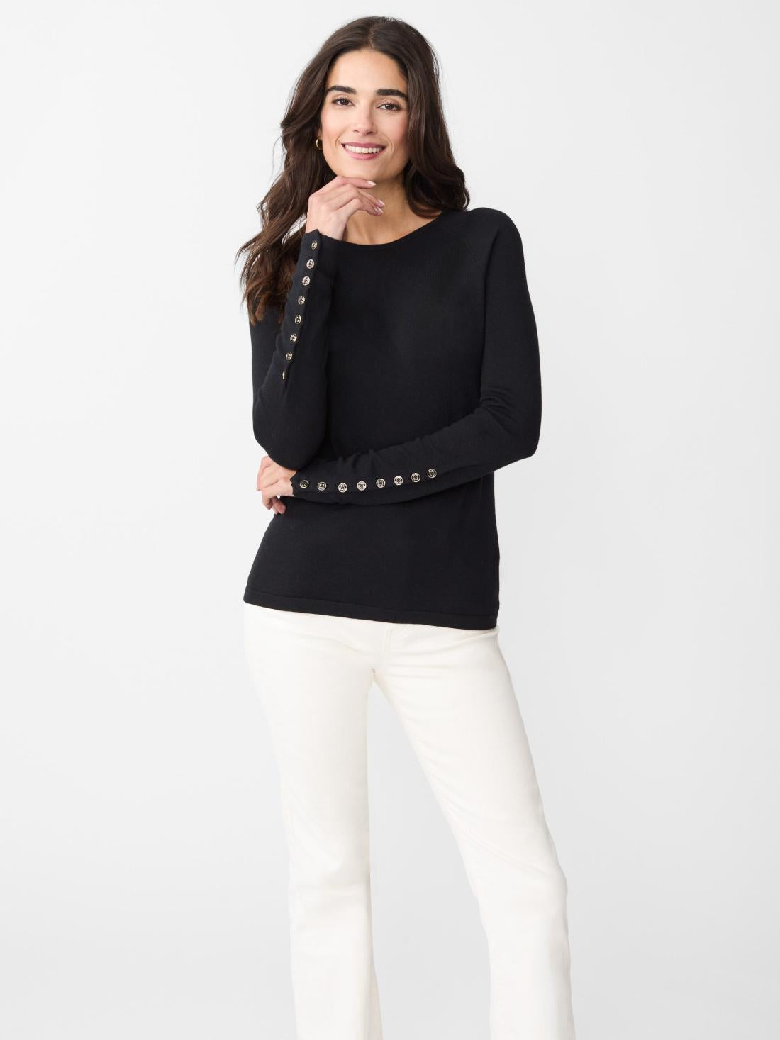 J.McLaughlin Jamey Sweater Black | Women Sweaters