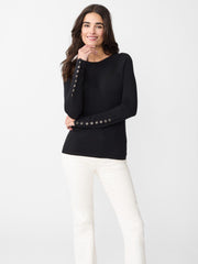 J.McLaughlin Jamey Sweater Black | Women Sweaters