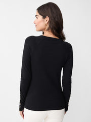 J.McLaughlin Jamey Sweater Black | Women Sweaters