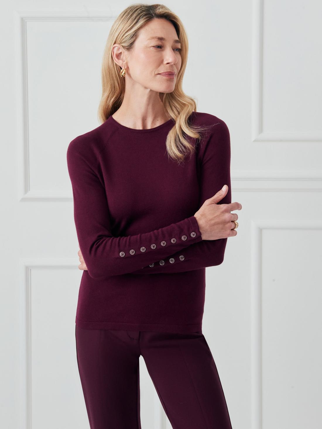 J.McLaughlin Jamey Sweater Merlot | Women Sweaters