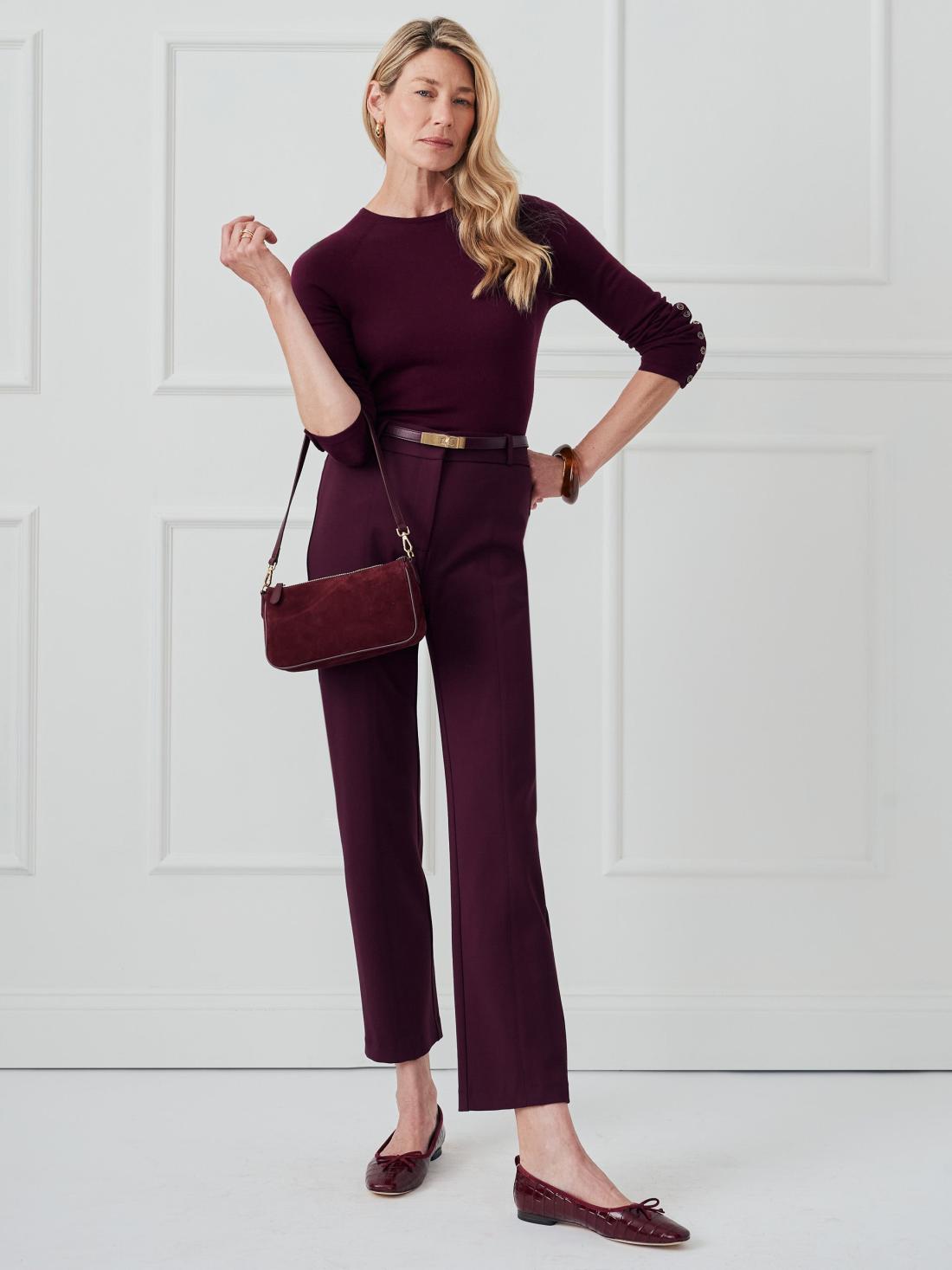 J.McLaughlin Jamey Sweater Merlot | Women Sweaters