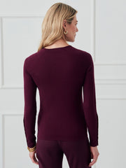 J.McLaughlin Jamey Sweater Merlot | Women Sweaters