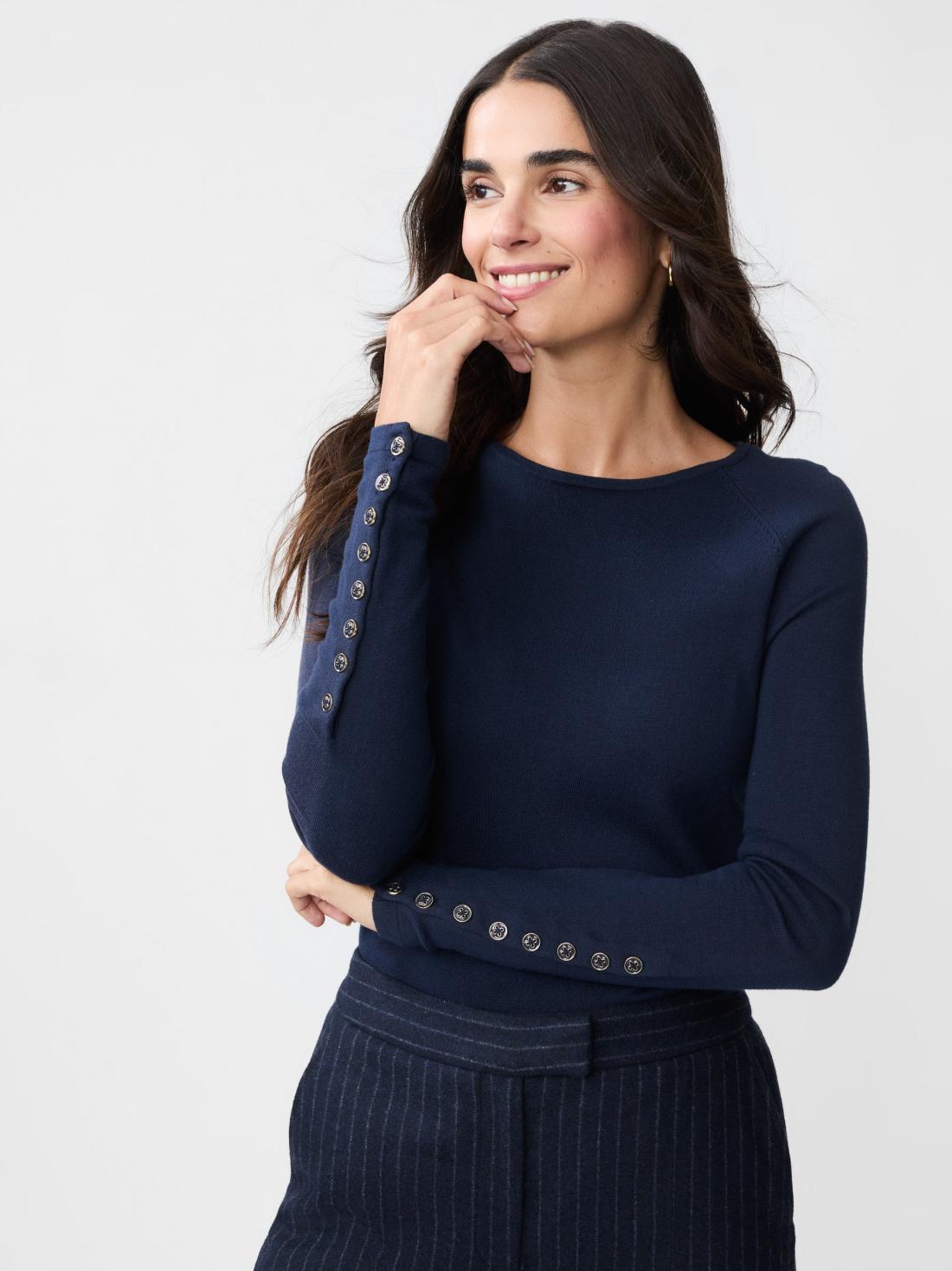 J.McLaughlin Jamey Sweater Navy | Women Sweaters
