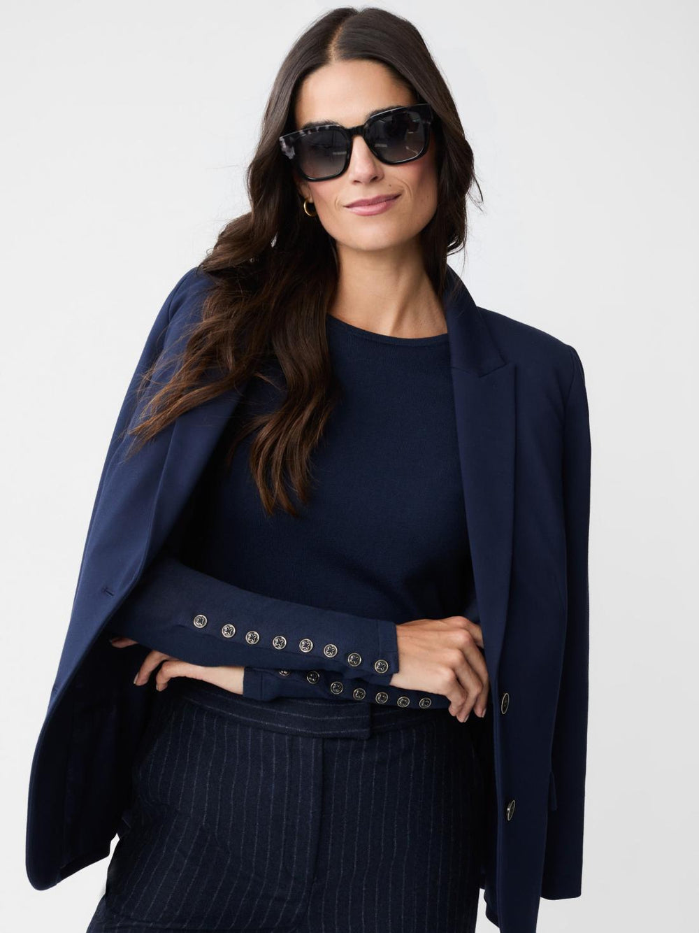 J.McLaughlin Jamey Sweater Navy | Women Sweaters