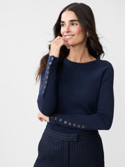 J.McLaughlin Jamey Sweater Navy | Women Sweaters