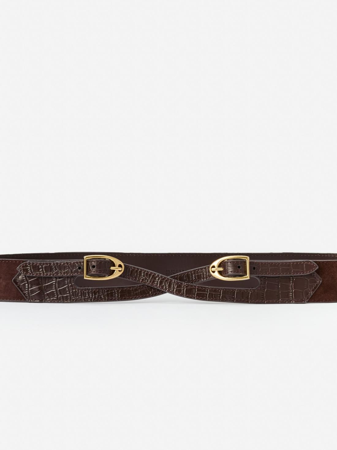 J.McLaughlin Jimena Belt Dark Brown | Women Shoes &amp; Accessories