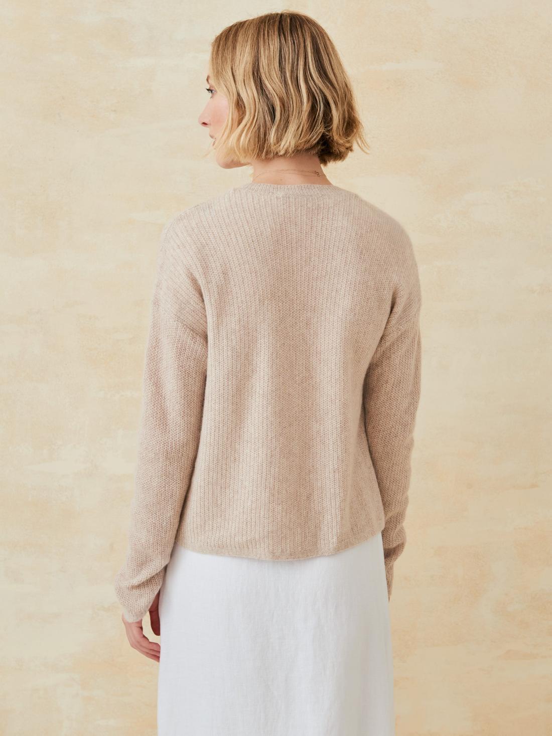 J.McLaughlin Kavi Cashmere Cardigan Heather Oatmeal | Women Sweaters