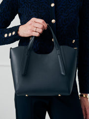 J.McLaughlin Lane Leather Mini Tote Black | Women Totes