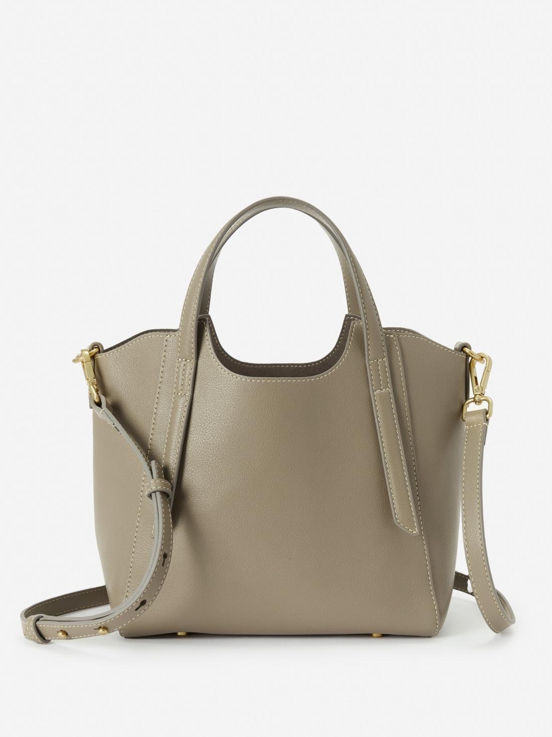 J.McLaughlin Lane Leather Mini Tote Taupe | Women Totes