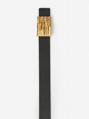 J.McLaughlin Lara Reversible Leather Belt Black/cork | Women Shoes &amp; Accessories