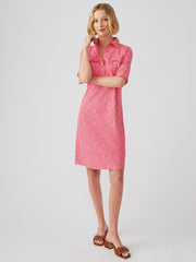 J.McLaughlin Lawrence Dress In Cross Hachure Coral/light Coral | Women Dresses