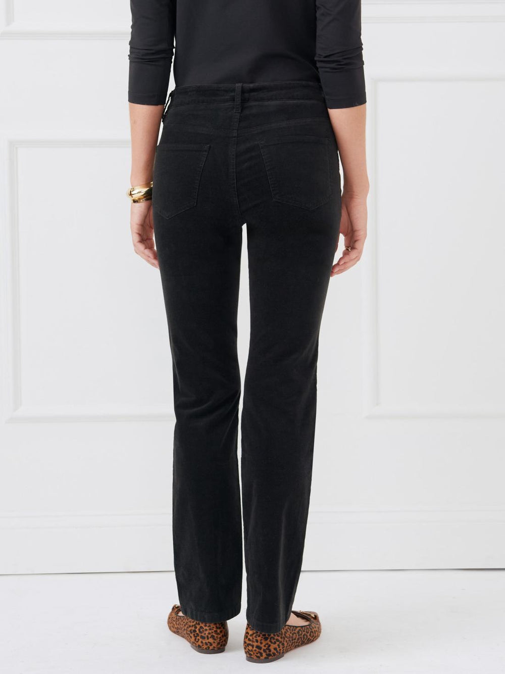 J.McLaughlin Lenni Velvet Jeans Black | Women Pants