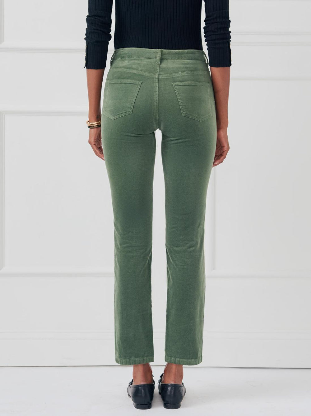 J.McLaughlin Lenni Velvet Jeans Cypress | Women Pants