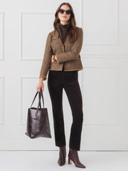 J.McLaughlin Lenni Velvet Jeans Dark Chocolate | Women Pants