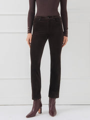 J.McLaughlin Lenni Velvet Jeans Dark Chocolate | Women Pants