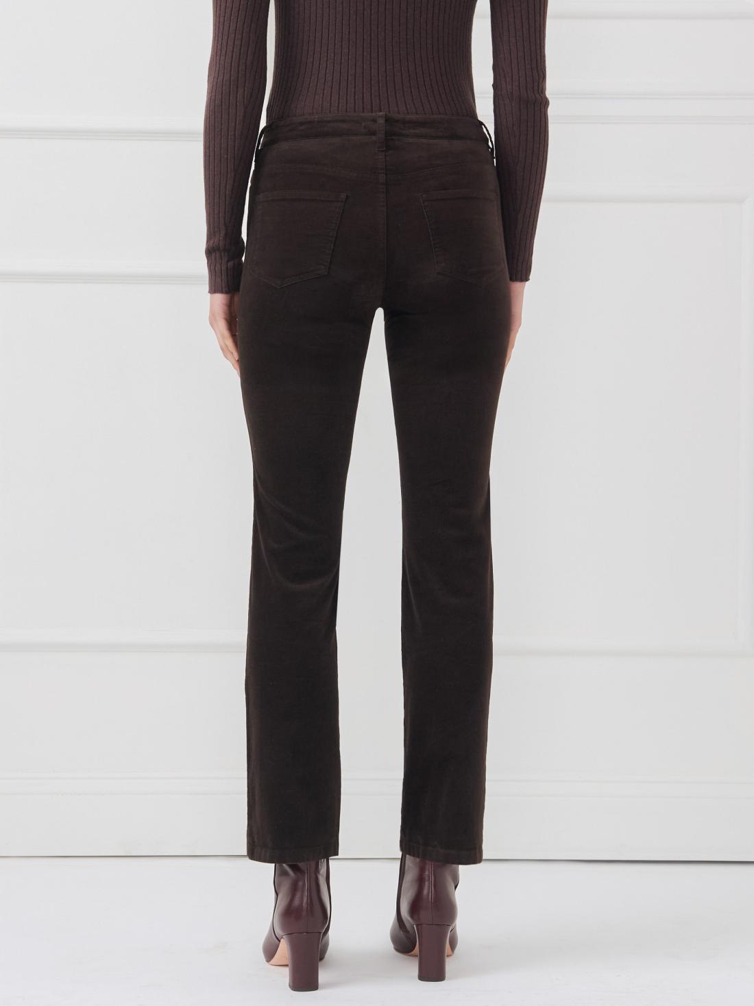 J.McLaughlin Lenni Velvet Jeans Dark Chocolate | Women Pants