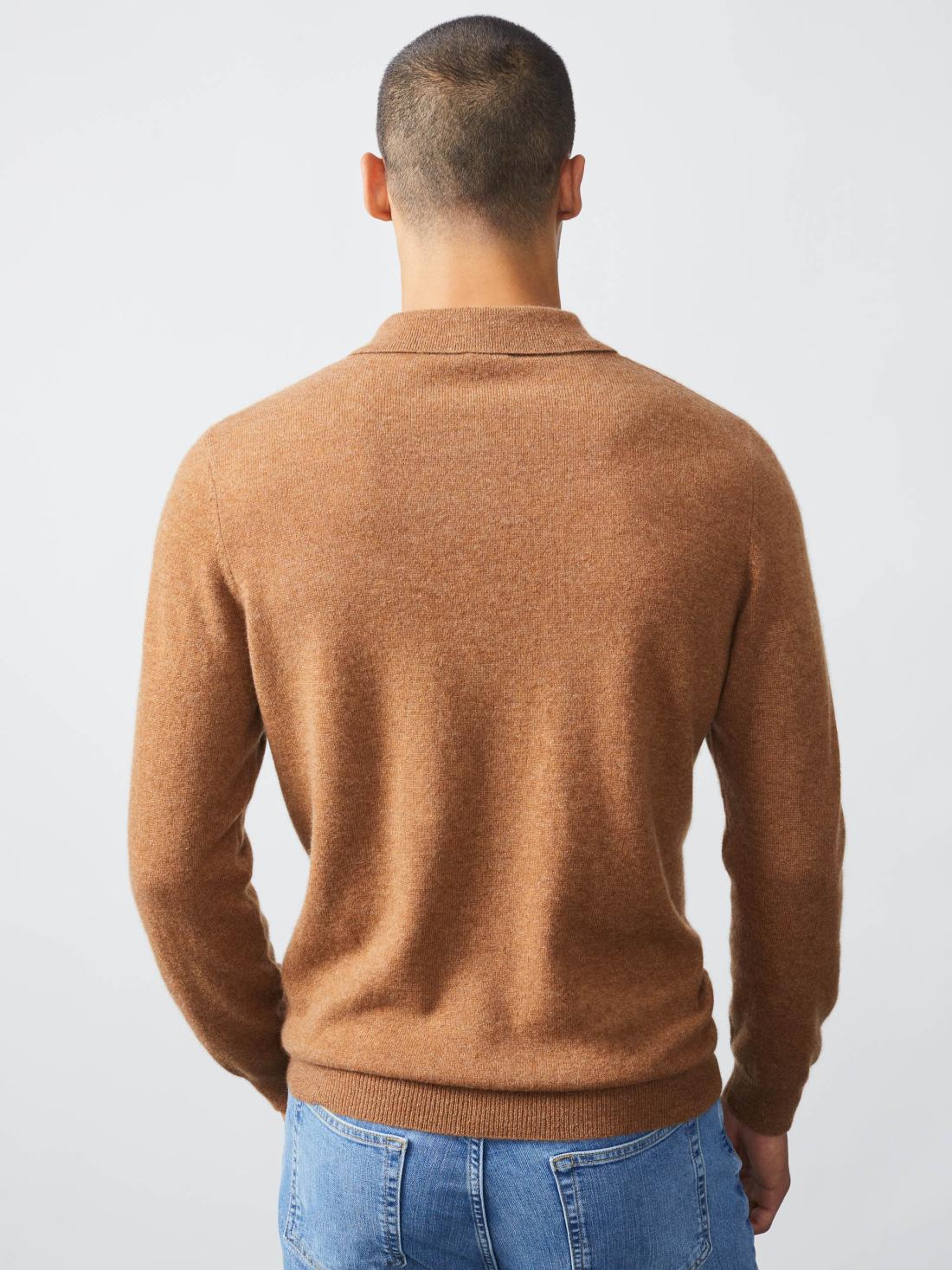 J.McLaughlin Lewiston Cashmere Sweater Light Coffee | Men/Women Sweaters