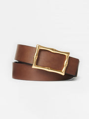 J.McLaughlin Lina Reversible Leather Belt Black/cork | Women Belts